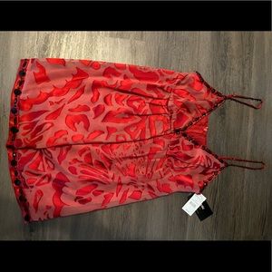 Spaghetti strap dress. Red, super cute for any occasion. Size 6. NWT